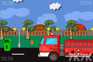 《逃离着火的车辆》游戏画面1