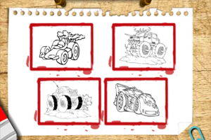 玩具汽车图画册