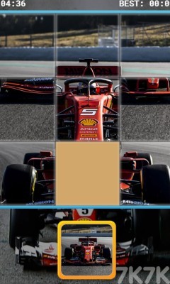 《F1賽車拼圖》游戲畫面1