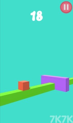 《跳跃红方块》游戏画面3