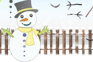 《冬季雪人换装》游戏画面4