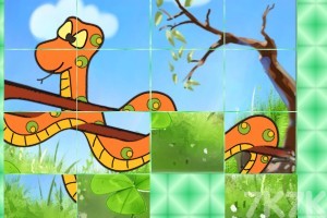 《盘蛇拼图》游戏画面1