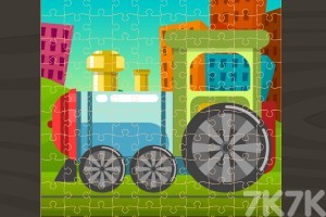 《小火车拼图》游戏画面3