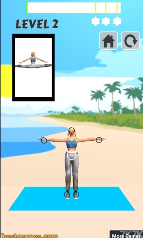 《沙滩瑜伽》游戏画面1