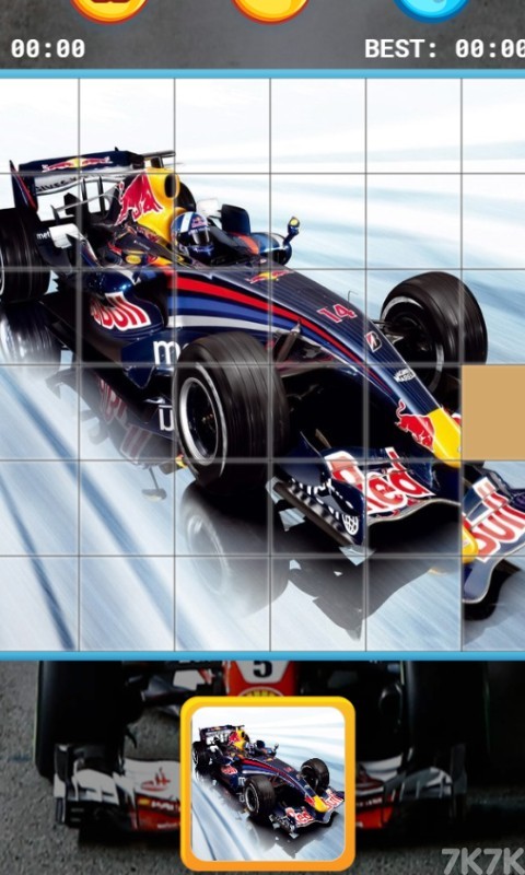 《F1赛车拼图》游戏画面2