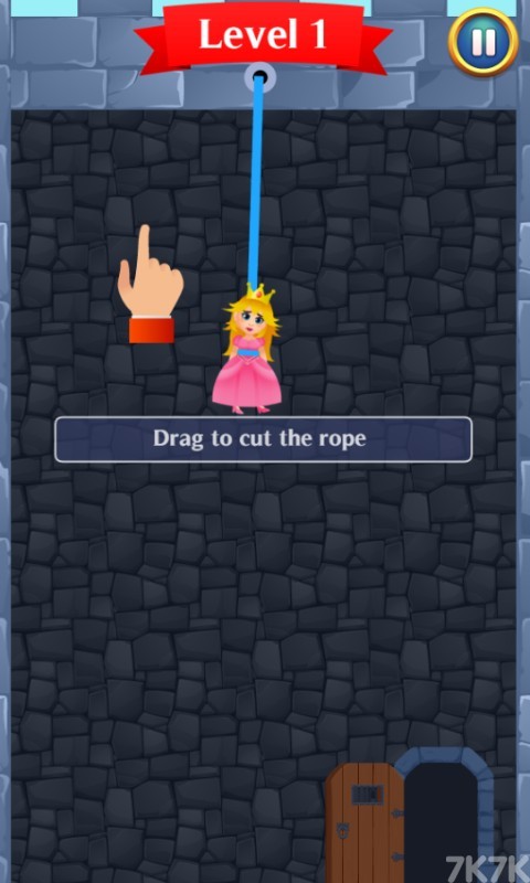 《割绳子救公主》游戏画面1