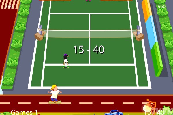 《双人网球高手H5》游戏画面4
