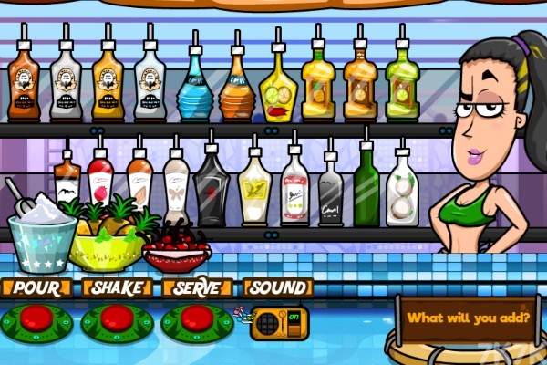 《酒吧调酒师3H5》游戏画面1