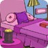 紫蓝色的卧室逃脱